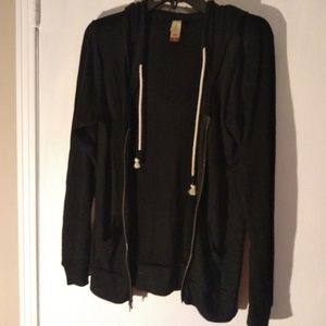 Black No Boundaries Hoodie Jacket size M